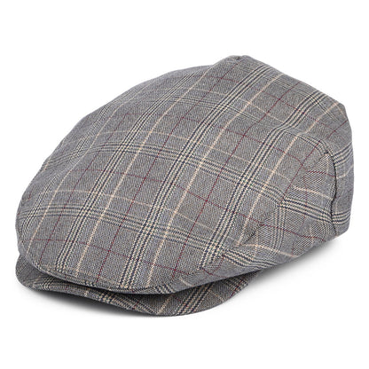 Casquette Plate à Carreaux Hooligan bleu ardoise BRIXTON