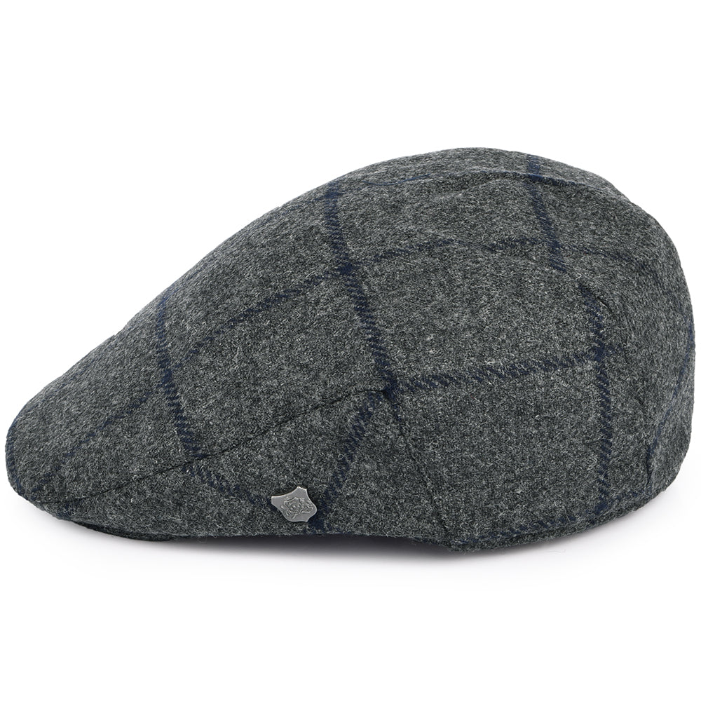Casquette Plate en Moon à Carreaux Cambridge gris FAILSWORTH