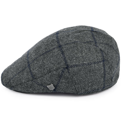 Casquette Plate en Moon à Carreaux Cambridge gris FAILSWORTH