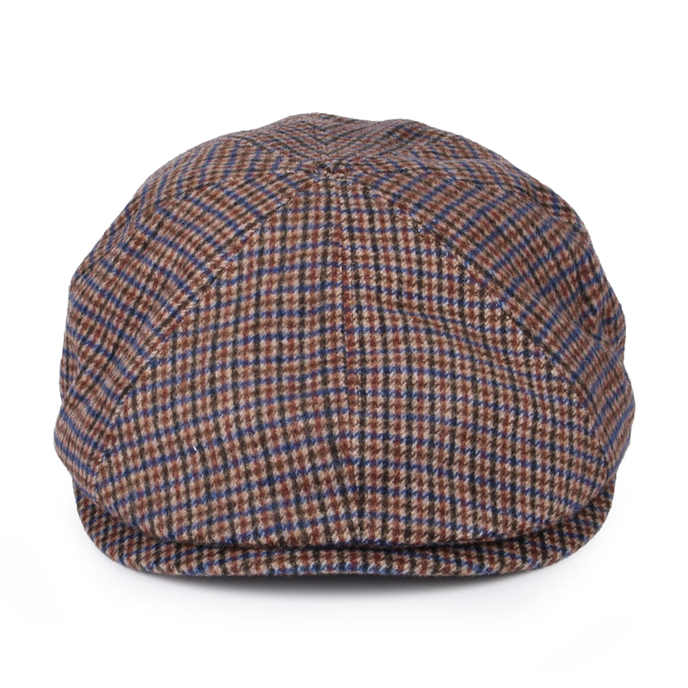 Casquette Gavroche en Laine Mélangée Pied-de-Poule Finnegan ocre BAILEY