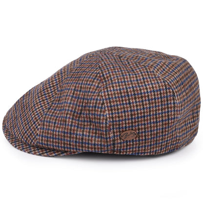 Casquette Gavroche en Laine Mélangée Pied-de-Poule Finnegan ocre BAILEY