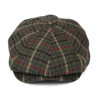 Casquette Gavroche à Carreaux Brood olive-mousse BRIXTON