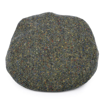Casquette Plate en Tweed du Donegal Chiné vert CITY SPORT
