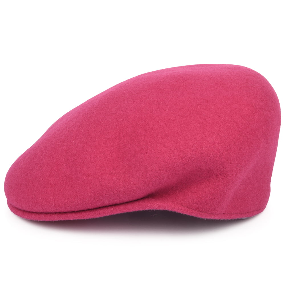 Casquette Plate en Laine 504 rose vif KANGOL