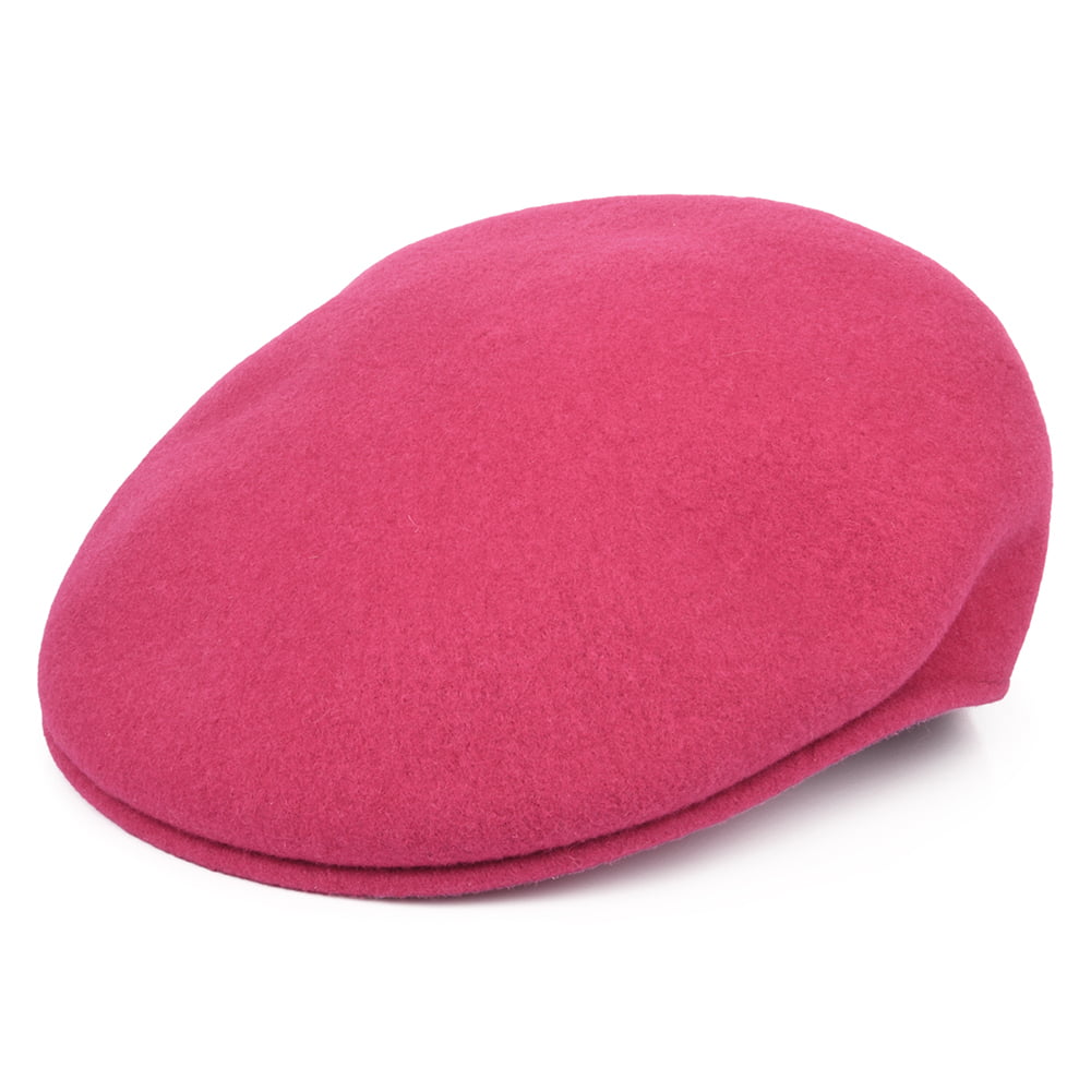 Casquette Plate en Laine 504 rose vif KANGOL
