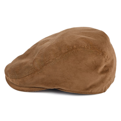 Casquette Plate en Velours Côtelé marron KANGOL
