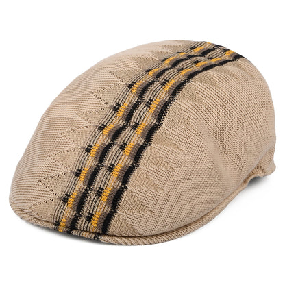 Casquette Plate Argyle Stripe 504 Special beige KANGOL