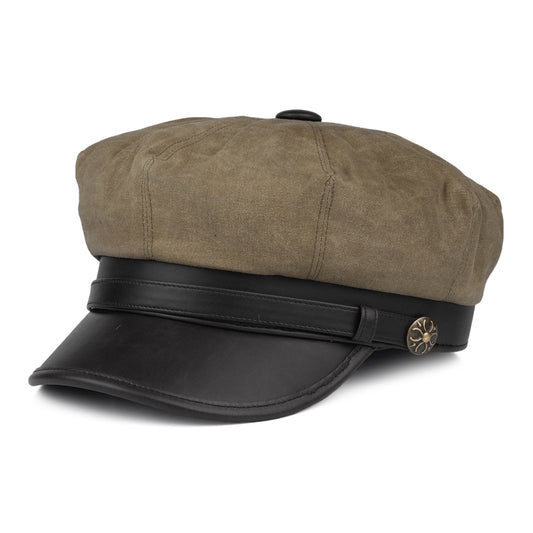 Casquette de Motard Rebelle beige britannique JAXON & JAMES
