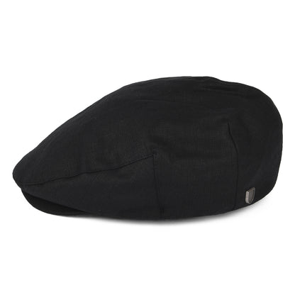 Casquette Plate en Chanvre Hooligan X noir BRIXTON