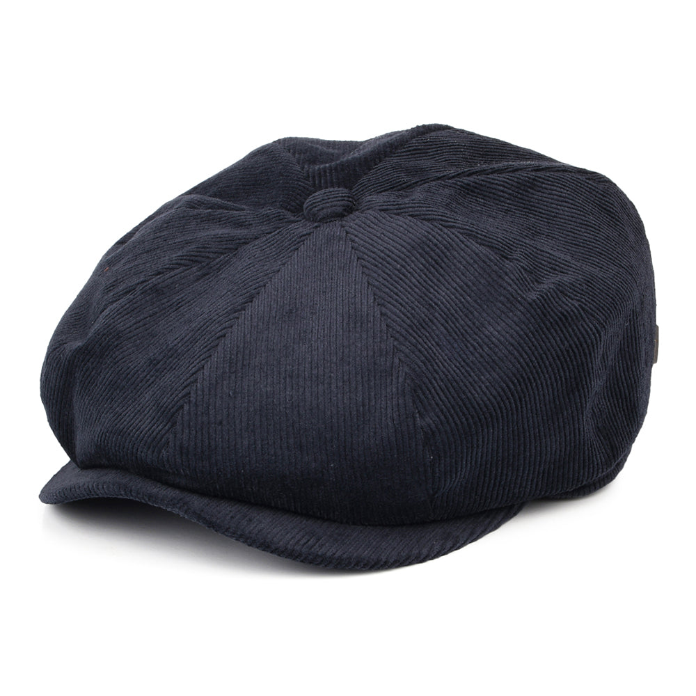 Casquette Gavroche en Velours Côtelé Ample Brood bleu marine BRIXTON
