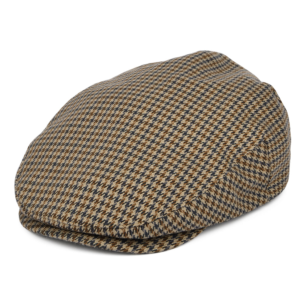 Casquette Plate Pied-de-Poule Hooligan sable-bleu marine BRIXTON