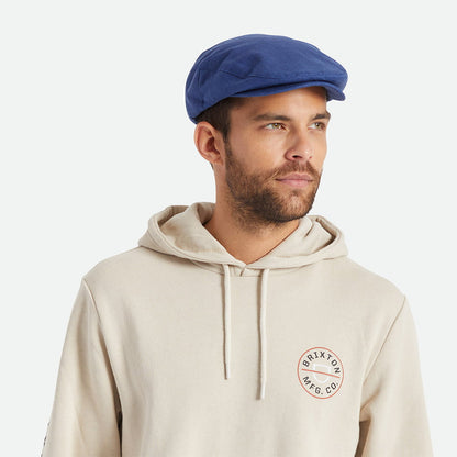 Casquette Plate en Chanvre Hooligan X bleu encre BRIXTON