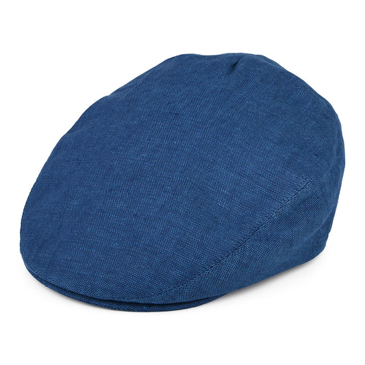 Casquette Plate en Lin Irlandais bleu FAILSWORTH