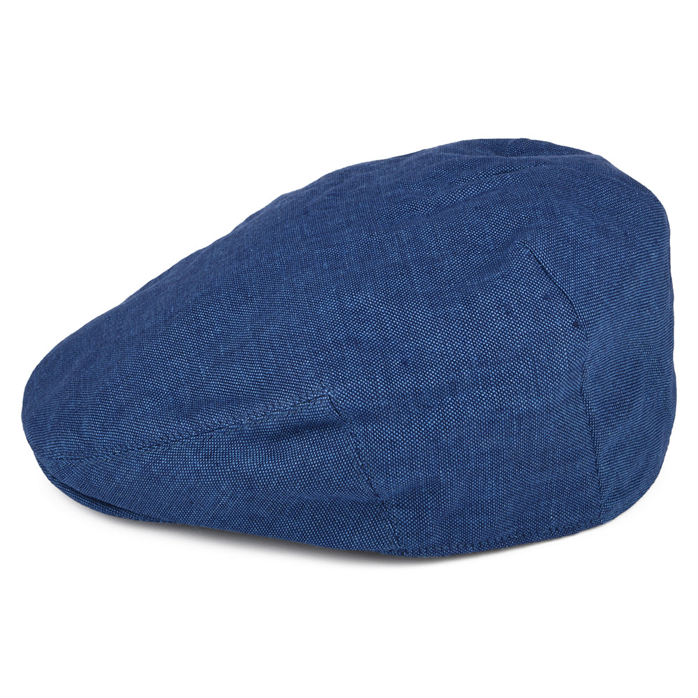 Casquette Plate en Lin Irlandais bleu FAILSWORTH