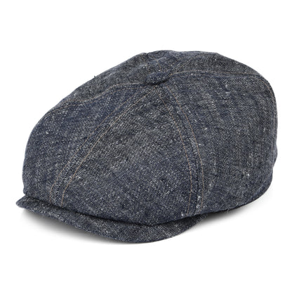 Casquette Gavroche en Lin et Soie bleu STETSON