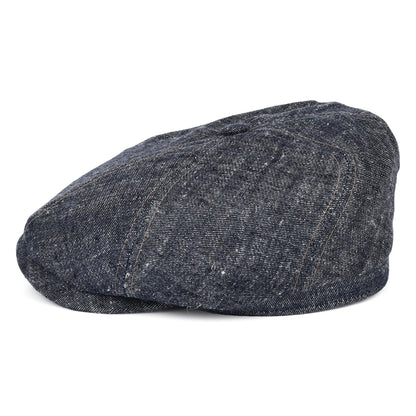 Casquette Gavroche en Lin et Soie bleu STETSON
