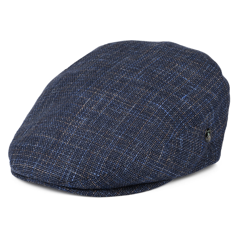 Casquette Plate en Lin et Coton bleu marine CITY SPORT