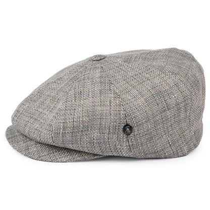 Casquette Gavroche en Lin et Coton gris-bleu CITY SPORT