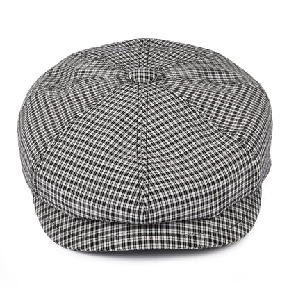 Casquette Gavroche Seersucker Laz noir-blanc BAILEY