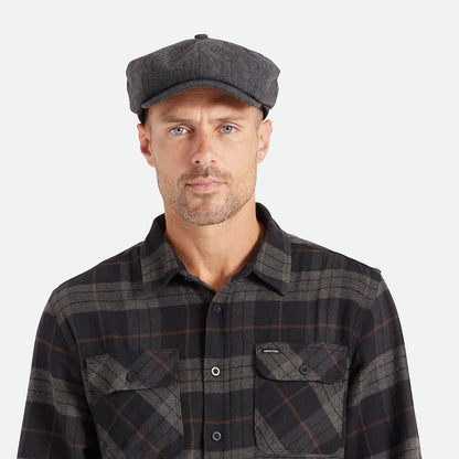 Casquette Gavroche Ample Brood noir-gris BRIXTON