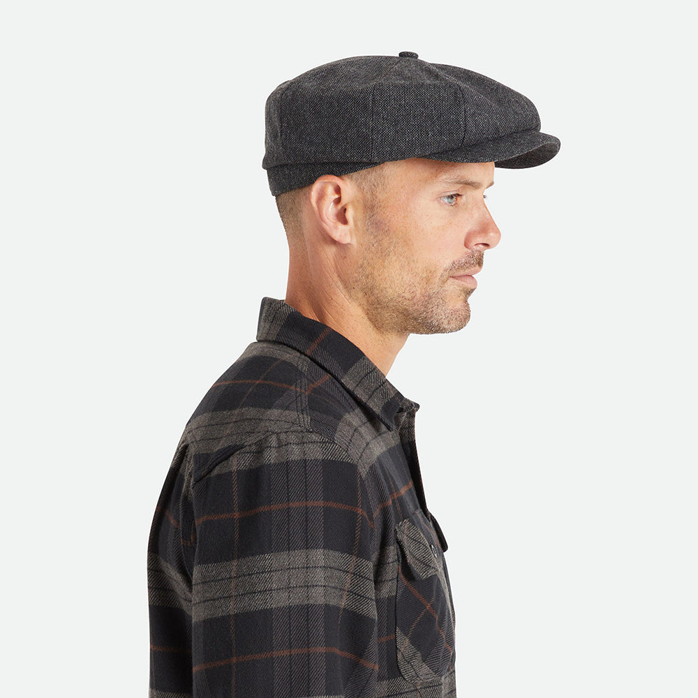 Casquette Gavroche Ample Brood noir-gris BRIXTON
