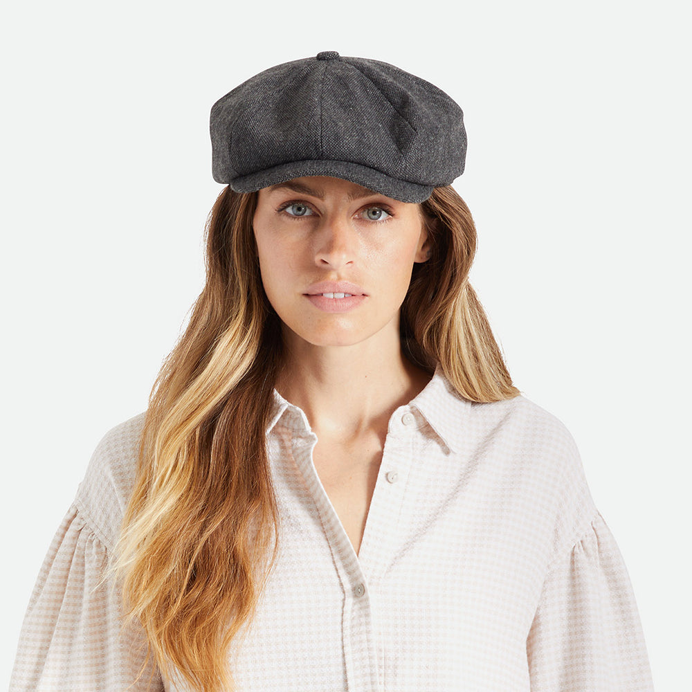 Casquette Gavroche Ample Brood noir-gris BRIXTON