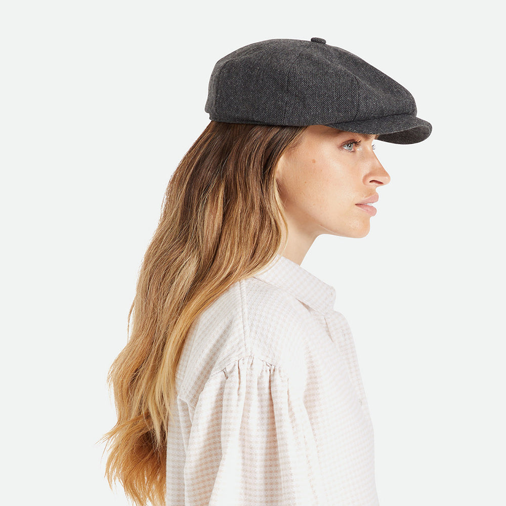 Casquette Gavroche Ample Brood noir-gris BRIXTON