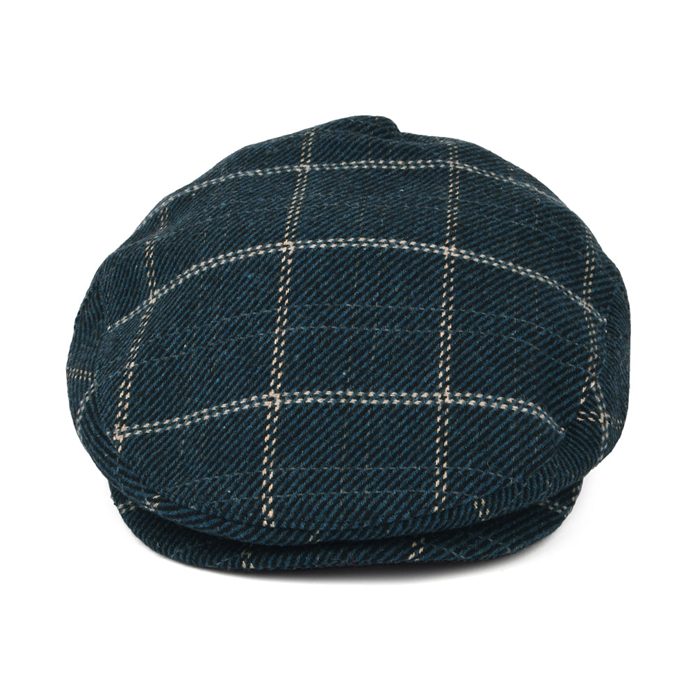 Casquette Plate Ample à Carreaux Hooligan bleu-noir BRIXTON