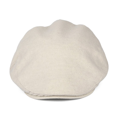 Casquette Plate en Lin et Coton Épais Skye Balmoral crème CHRISTYS