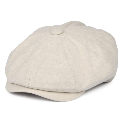 Casquette Gavroche en Lin Épais Alfie crème CHRISTYS