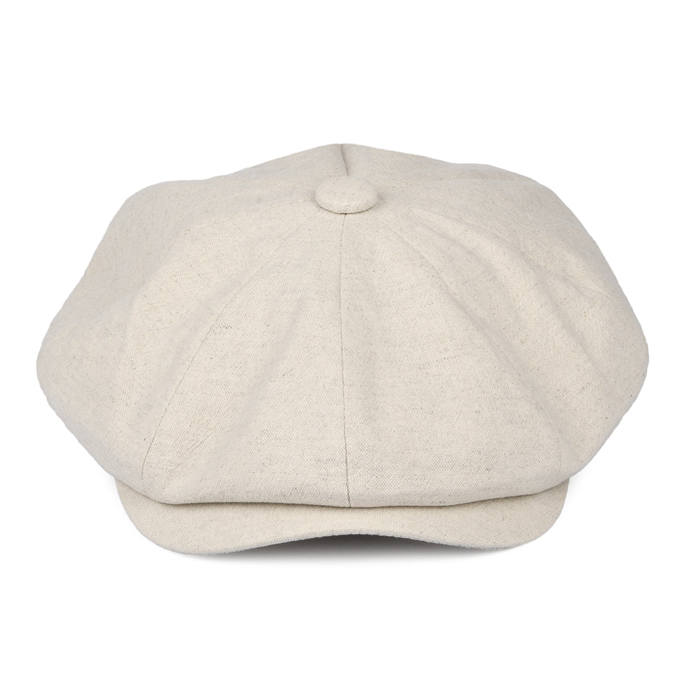 Casquette Gavroche en Lin Épais Alfie crème CHRISTYS
