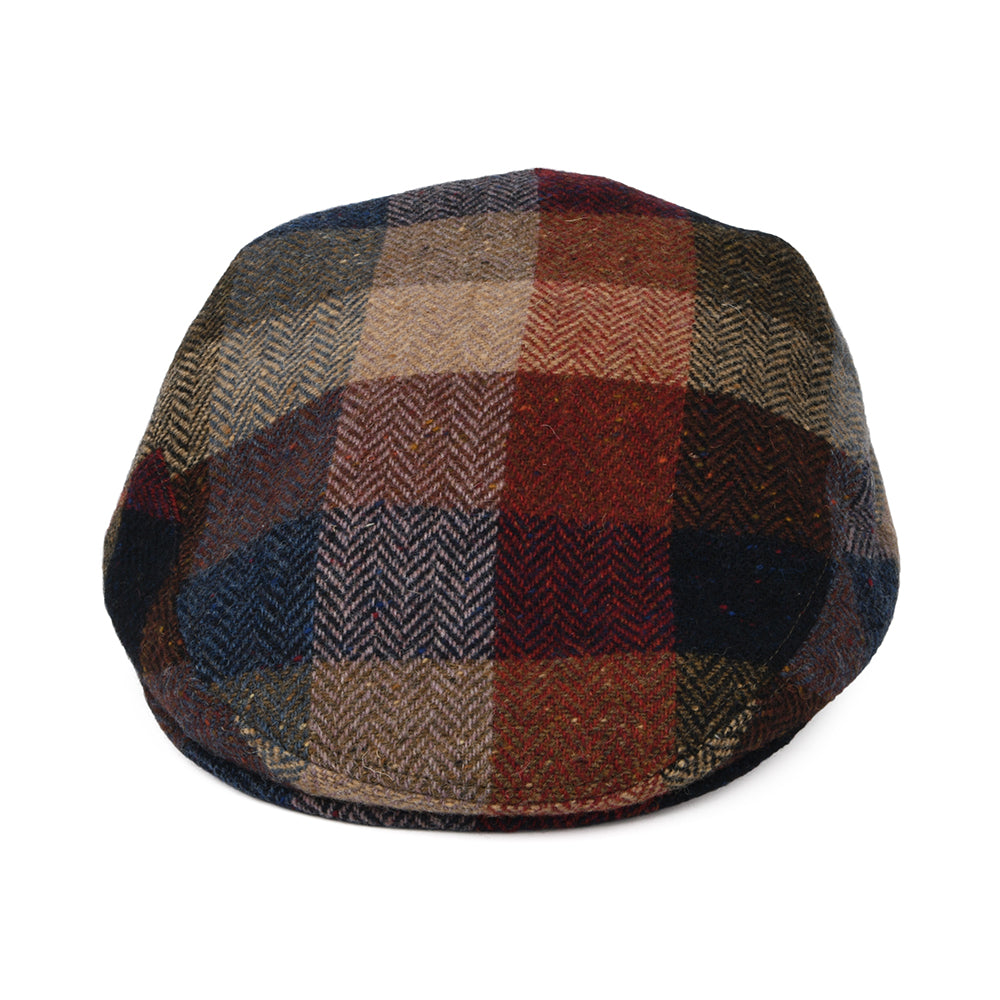 Casquette Plate en Tweed du Donegal Patch multicolore CITY SPORT