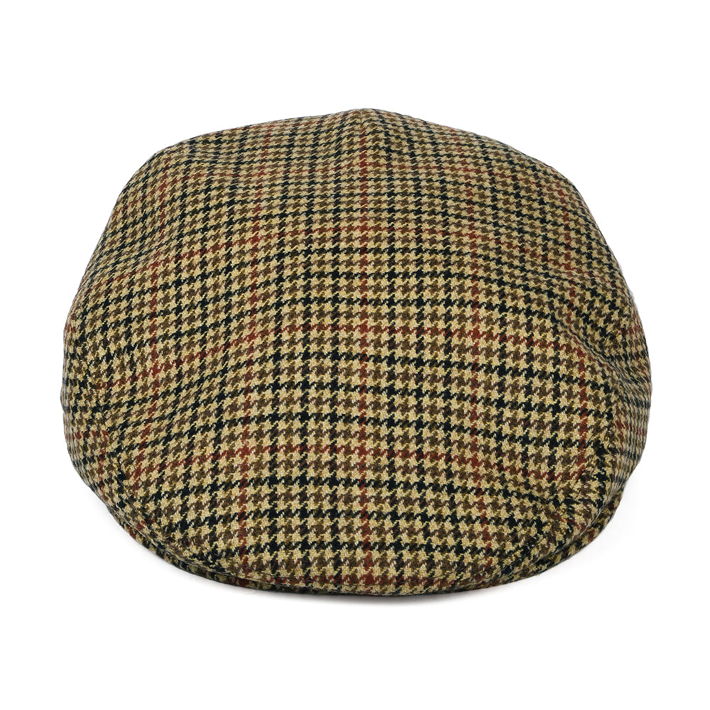 Casquette Plate en Laine et Cachemire Pied-de-Poule camel-multi CITY SPORT