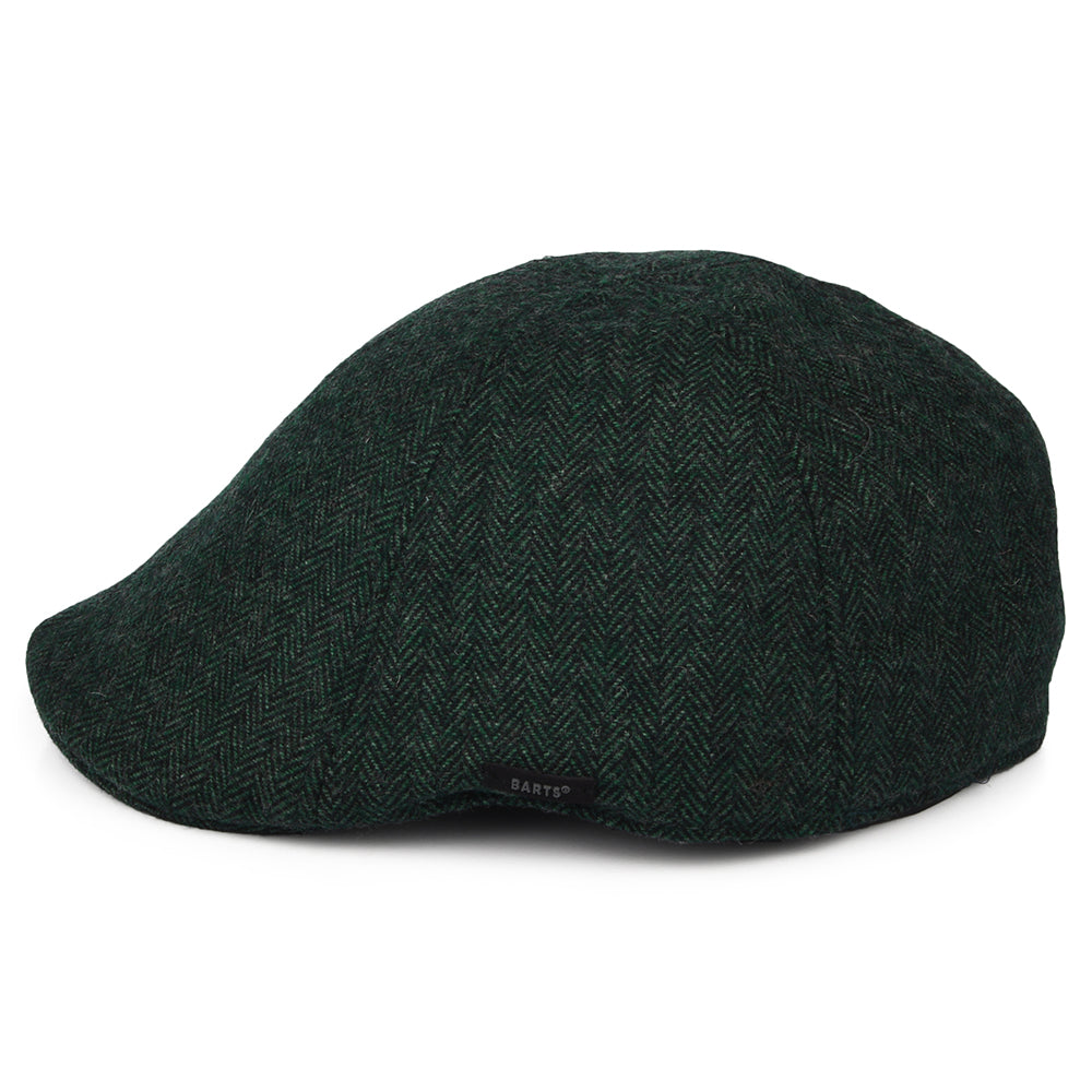 Casquette Plate à Chevrons Bec-de-Canard Mr. Mitchell vert BARTS