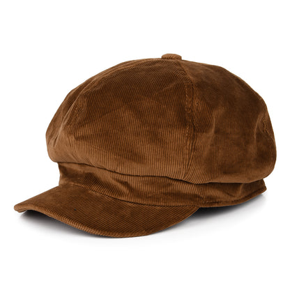 Casquette Gavroche en Velours Côtelé marron KANGOL