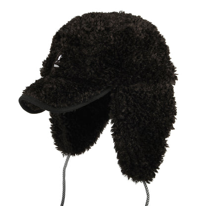 Casquette Saharienne en Imitation Peau de Mouton Utility noir KANGOL