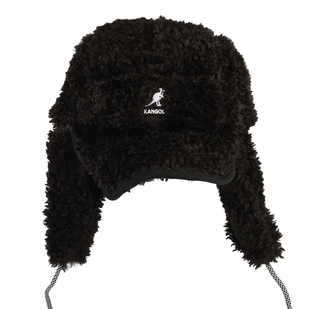 Casquette Saharienne en Imitation Peau de Mouton Utility noir KANGOL