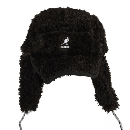 Casquette Saharienne en Imitation Peau de Mouton Utility noir KANGOL