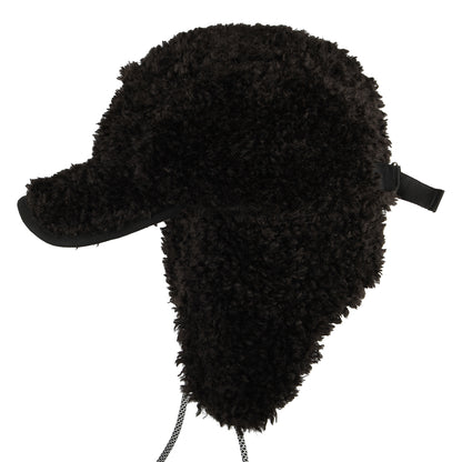 Casquette Saharienne en Imitation Peau de Mouton Utility noir KANGOL