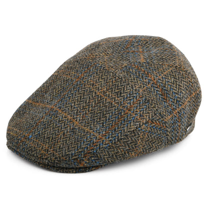 Casquette Plate en Laine Mélangée à Carreaux Lou chêne-multi BAILEY