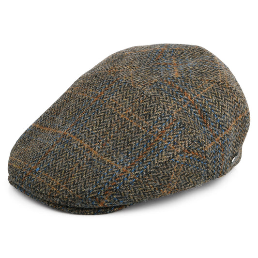 Casquette Plate en Laine Mélangée à Carreaux Lou chêne-multi BAILEY