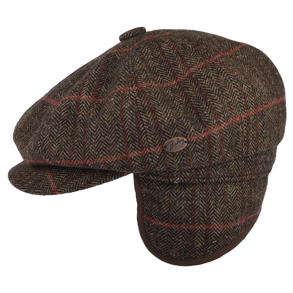 Casquette Gavroche en Laine Mélangée Avec Protège-Oreilles Foster chêne-multi BAILEY