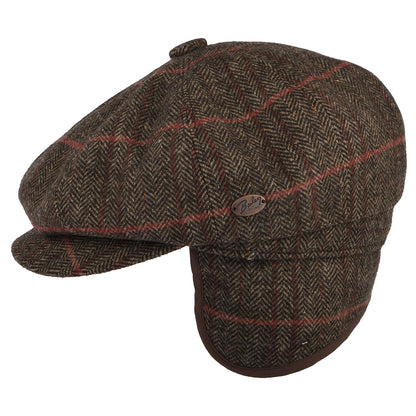 Casquette Gavroche en Laine Mélangée Avec Protège-Oreilles Foster chêne-multi BAILEY