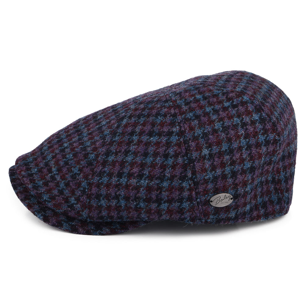 Casquette Gavroche en Laine Pied-de-Poule Furman bleu-multi BAILEY