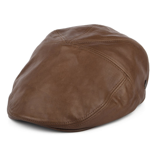 Casquette Plate en Cuir Reffell marron BAILEY