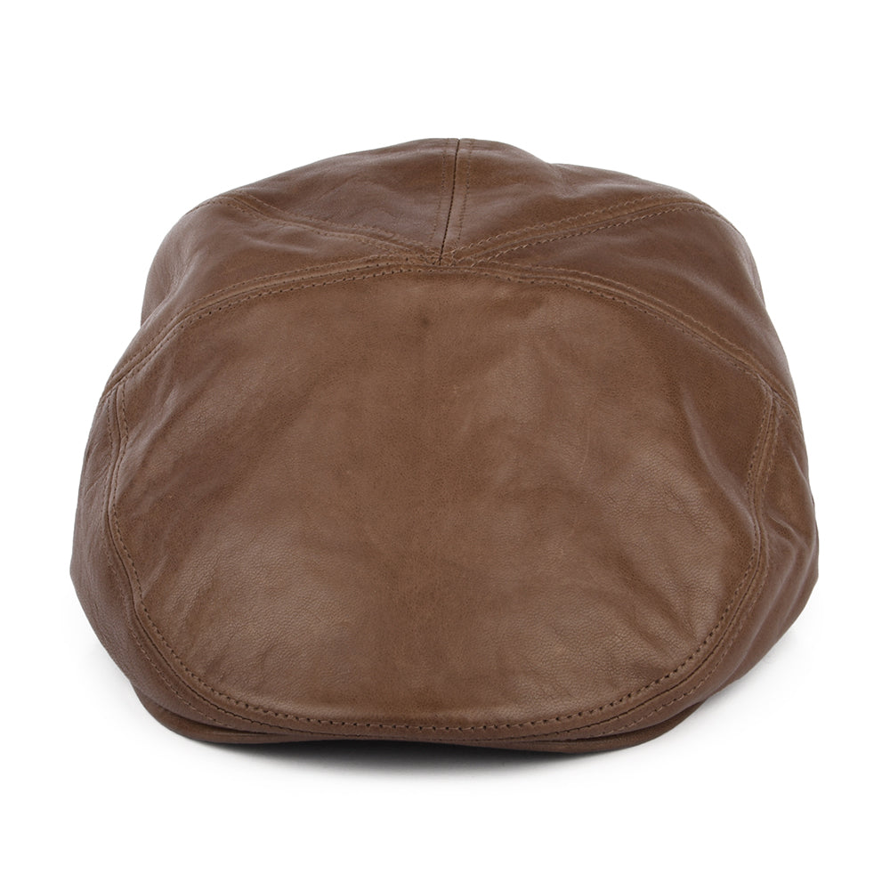 Casquette Plate en Cuir Reffell marron BAILEY