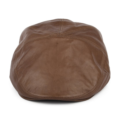 Casquette Plate en Cuir Reffell marron BAILEY