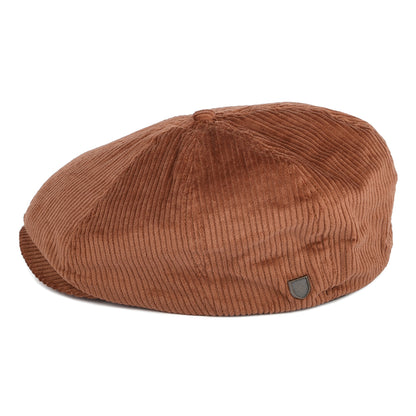 Casquette Gavroche en Velours Côtelé Brood caramel BRIXTON