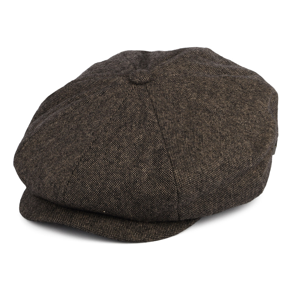 Casquette Gavroche Ample en Laine Mélangée Brood toffee foncé BRIXTON