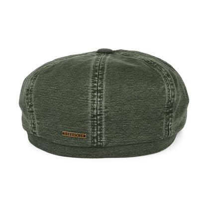 Casquette Gavroche en Coton et Lin Hatteras olive STETSON